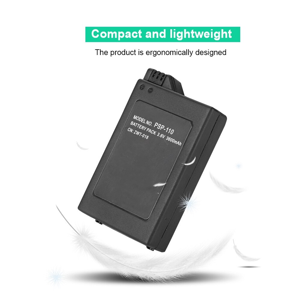 3.6V 1800mAh Battery Pack for Sony 3.6V Lithium Ion Rechargeable Battery Pack Replacement for Sony PSP 1000 PSP Console