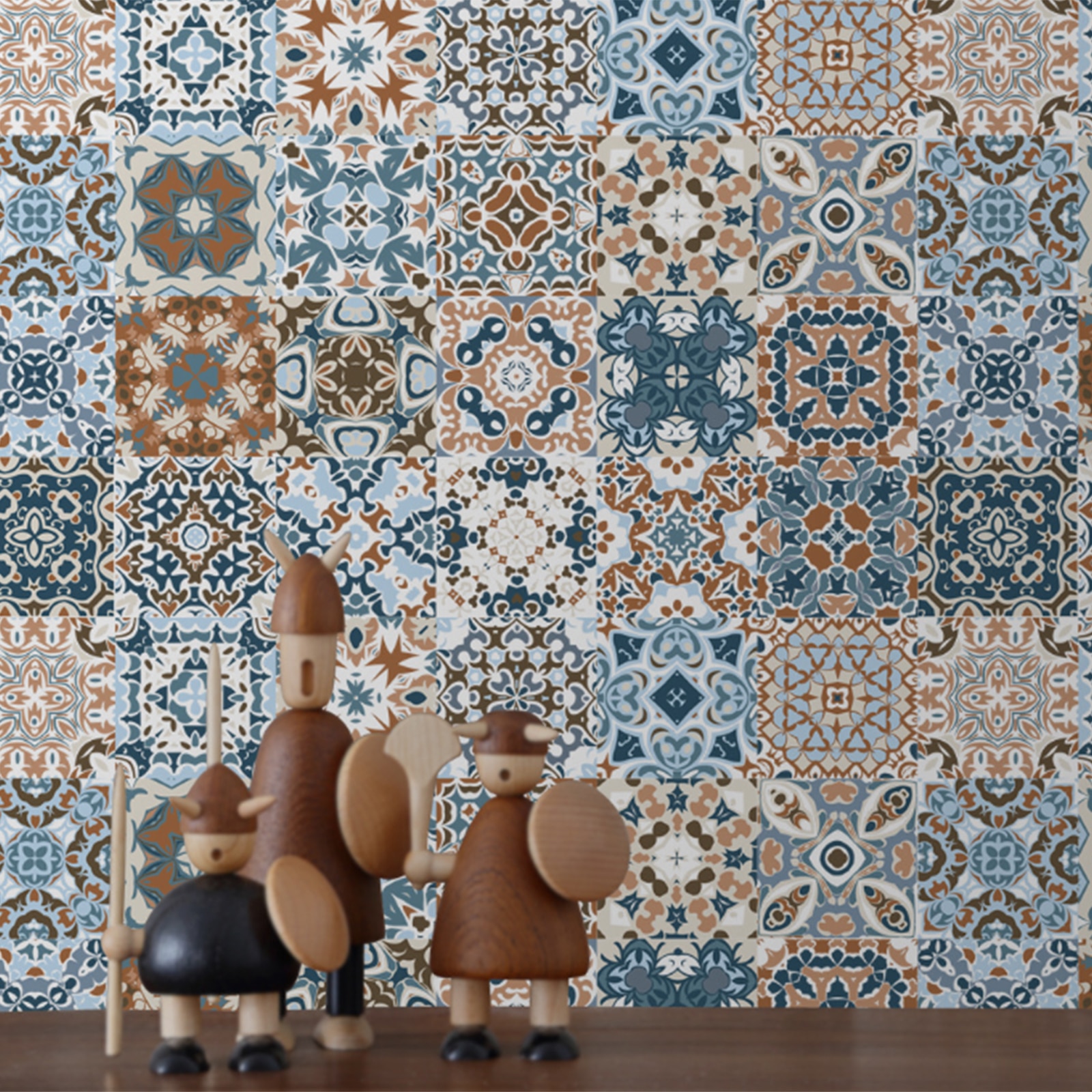 Morocco Bathroom Self Adhesive Mosaic Tile Sticker Waterproof Kitchen Backsplash Wall Sticker Home Decoration DIY Nordic Modern