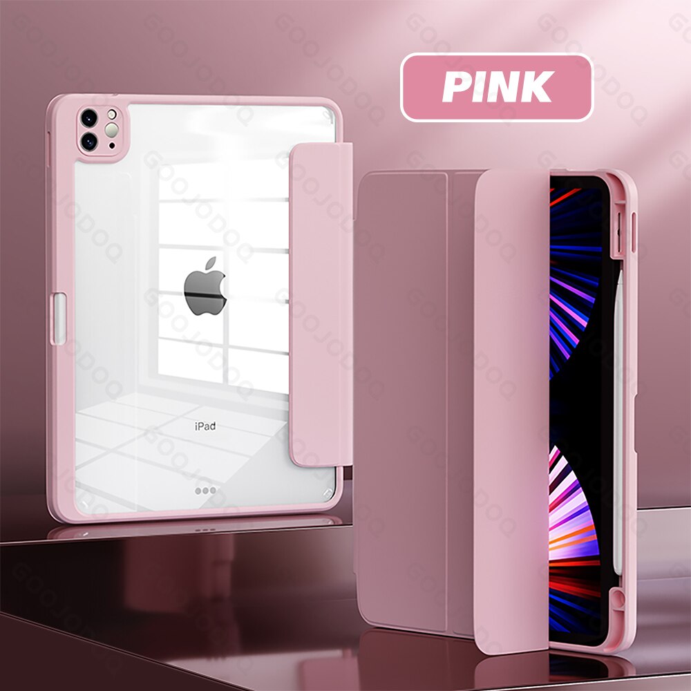 For iPad Air 4 Case for iPad Pro 11 12 9 Case Mini 6 for iPad 10.2 7th 8th 9 generation Case Pro 12.9 Cover funda: 8 / WHITE