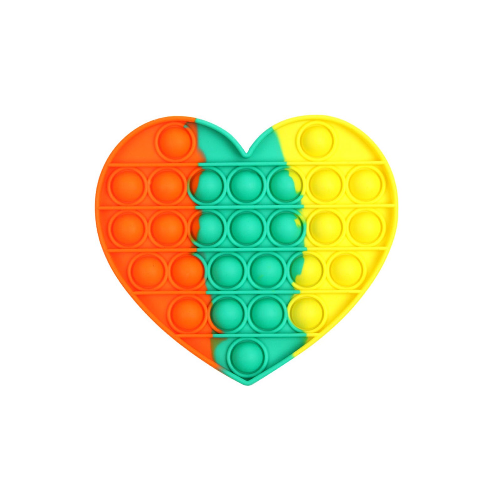 Rainbow Love Bubble Sensory Toy Squeeze Stress Reliever Hand Toys: 14