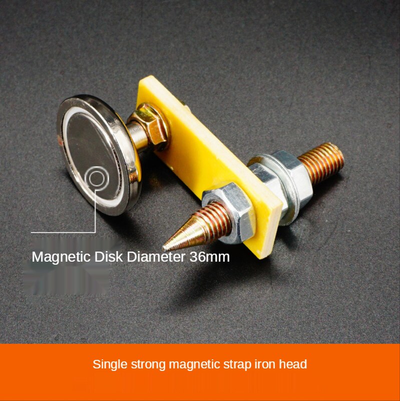 Strong Magnetic Grounding Magnet Welding Machine Ground Clamp Welding Magnet Strong Iron Lapping Head: Red