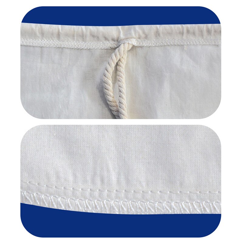 Nut Milk Filter Bag Food Grade Organic Cotton Reusable Food Filter Tea Coffee Juice Filter Bags Bakeware Flour Sieve