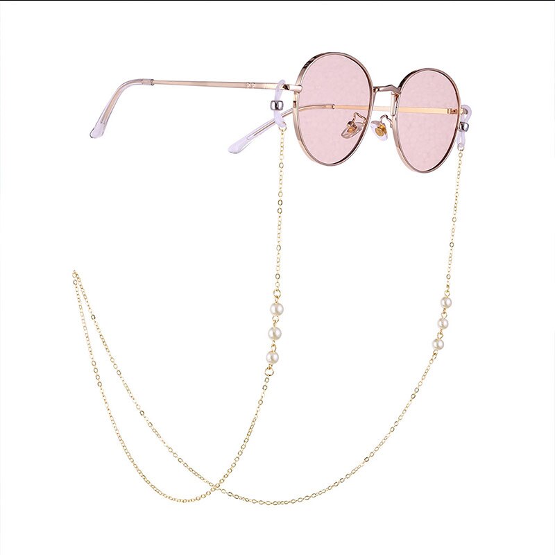 Frauen Gläser Kette Brillen Gurt Sonnenbrillen Perlen Legierung Anti-Unterhose Band XRQ88: Ursprünglich Titel