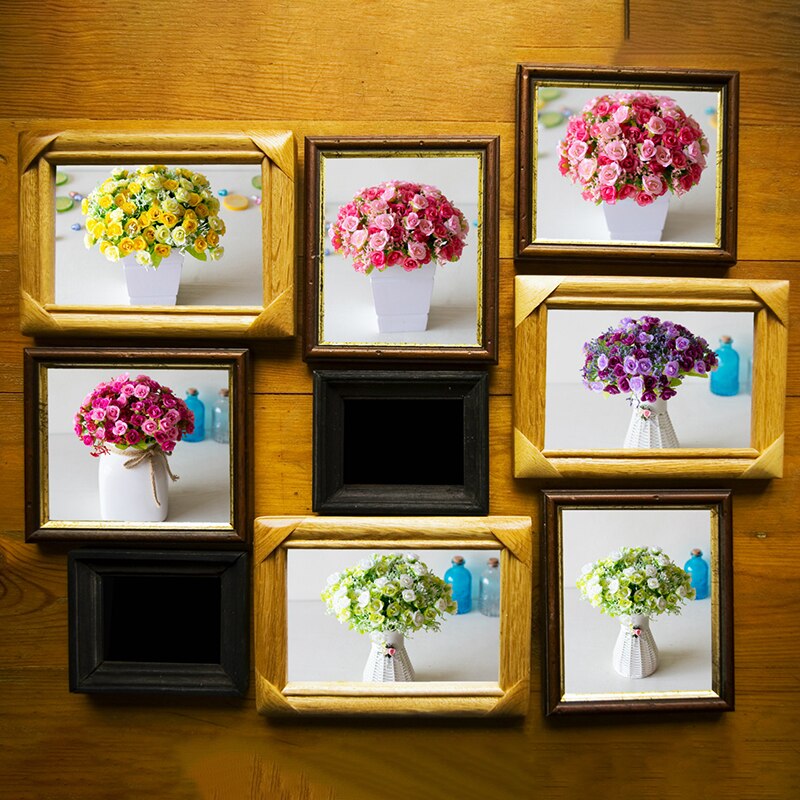 1 Bunch ARTIFICIAL SILK SMALL FLOWERS ROSE BUNCH Wedding Home Outdoor Decor