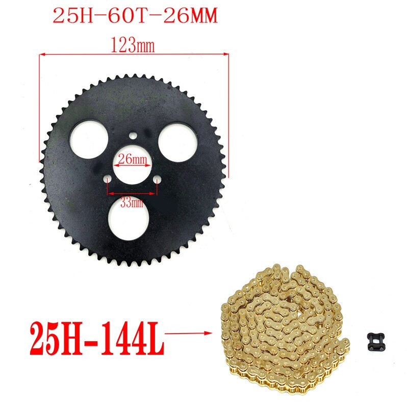 25H 55T 65T 68T 70T 80T 92T Tand 29/54/55mm Tandwiel Voor 47CC 49CC Mini Moto Atv Quad Dirt Pit Pocket Bike