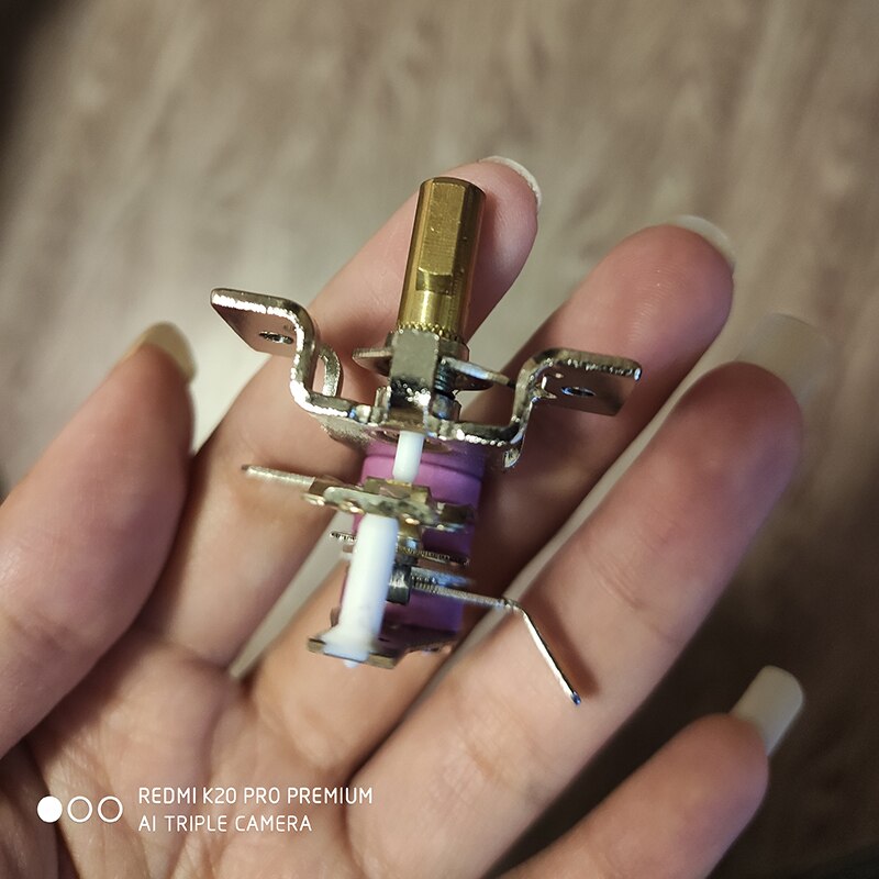 2Pcs Universal Electric oven Thermostat Mechanical Adjustable Temperature Switch Controller Electric heater parts Accessories