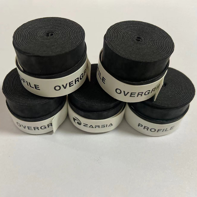 5PCS ZARSIA Tennis Racket Overgrip Dry Feel Badminton Tennis Racket Sweatband: black