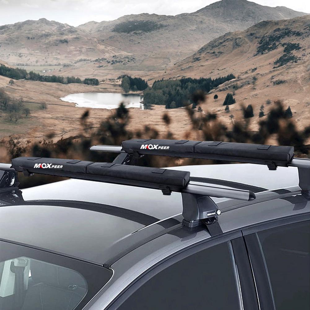 Universal Car Roof Rack Cross Bar Soft Roof Bar Space Saving Easy To Install Luggage Frame Suitable For Cars With Roof Beams