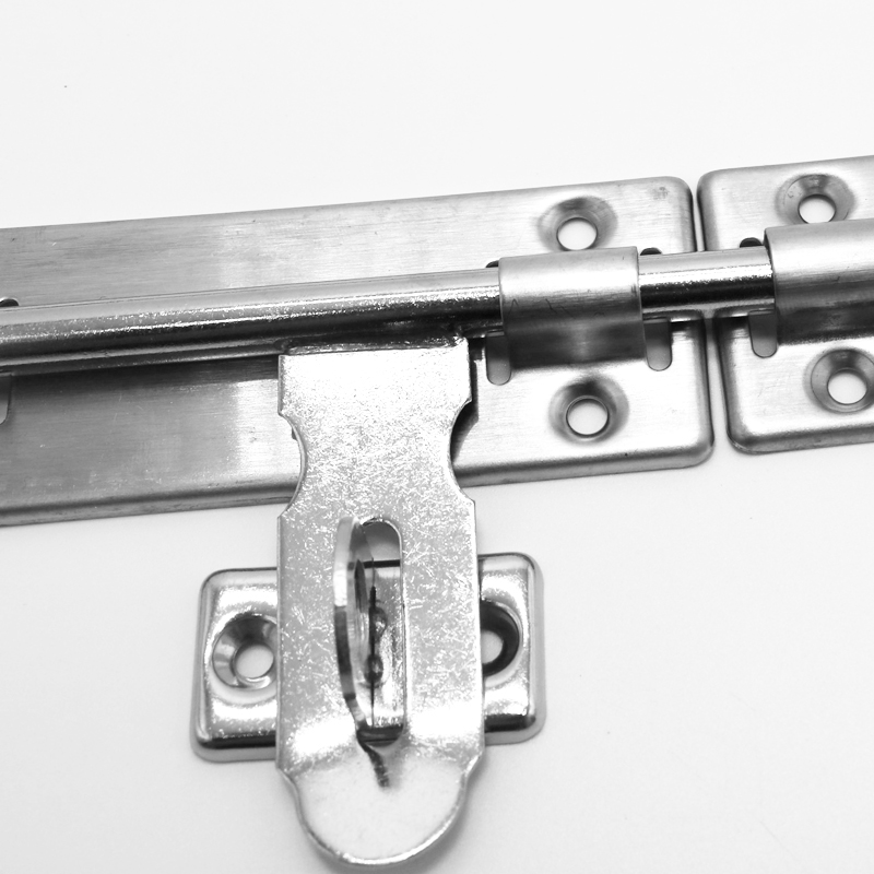 4Inch 5inch 6inch Stainless Steel Hardware Door Lock Barrel Bolt Latch Padlock Clasp Set Brushed Stainless Steel