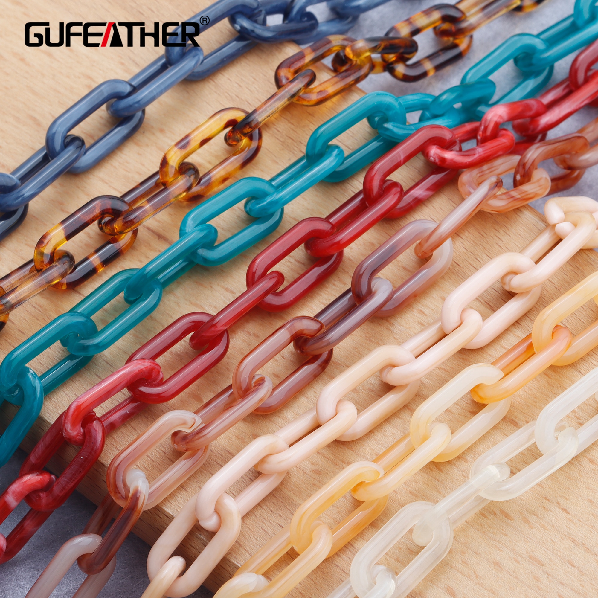 GUFEATHER C132,jewelry accessories,diy chain,plastic material,hand made,charms,jewelry making,diy bracelet necklace,1m/lot