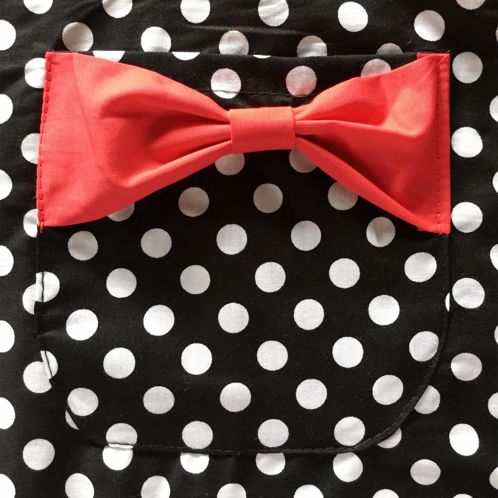 Cute Princess Polka Dots Apron Lace-up Bowknot Cloth Half-length Housekeeping Restaurant Cooking Work Cleaning Tools Aprons