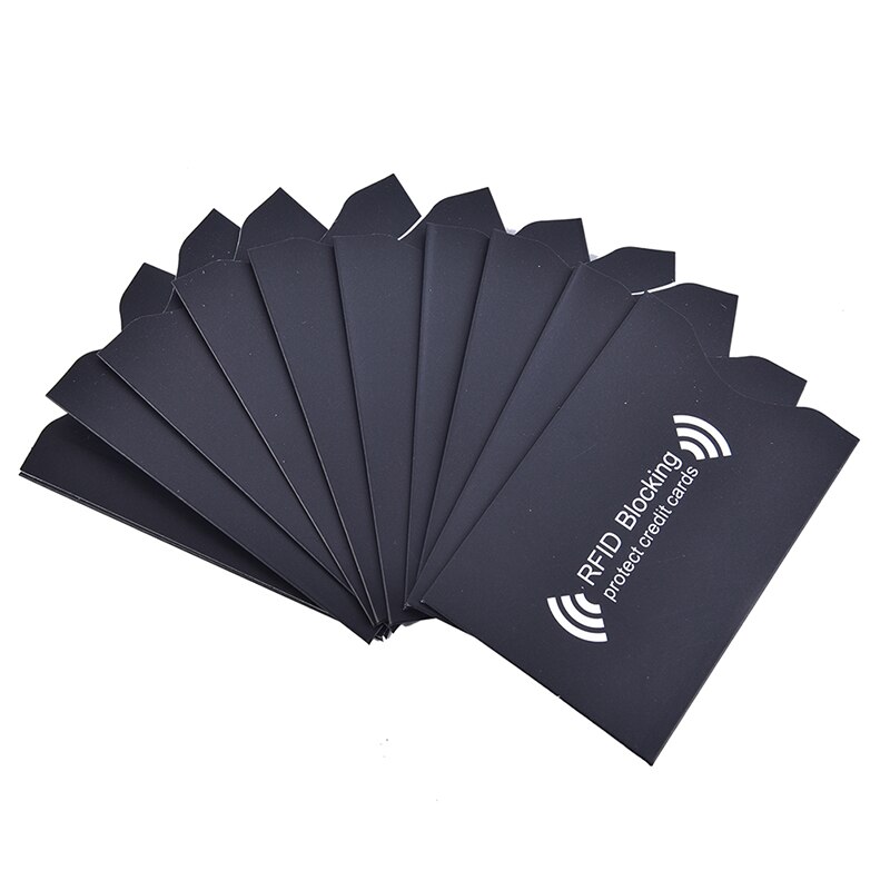 10Pcs Anti-Diefstal Rfid Card Protector Voor Bankkaart Rfid Blocking Mouwen Portemonnee Lock Identiteit Anti-Diefstal beschermhoes