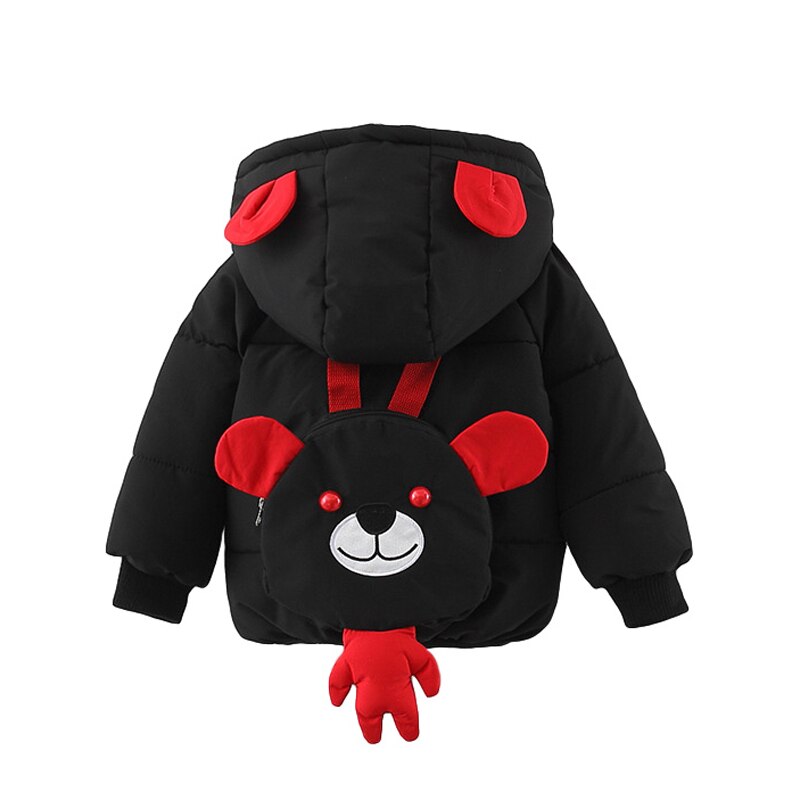 Herfst Winter Baby Kleding Baby Jongens Meisjes Dikker Warm Leuke Cartoon Katoen Gewatteerde Jassen Peuter Kids Bovenkleding: B / 12m