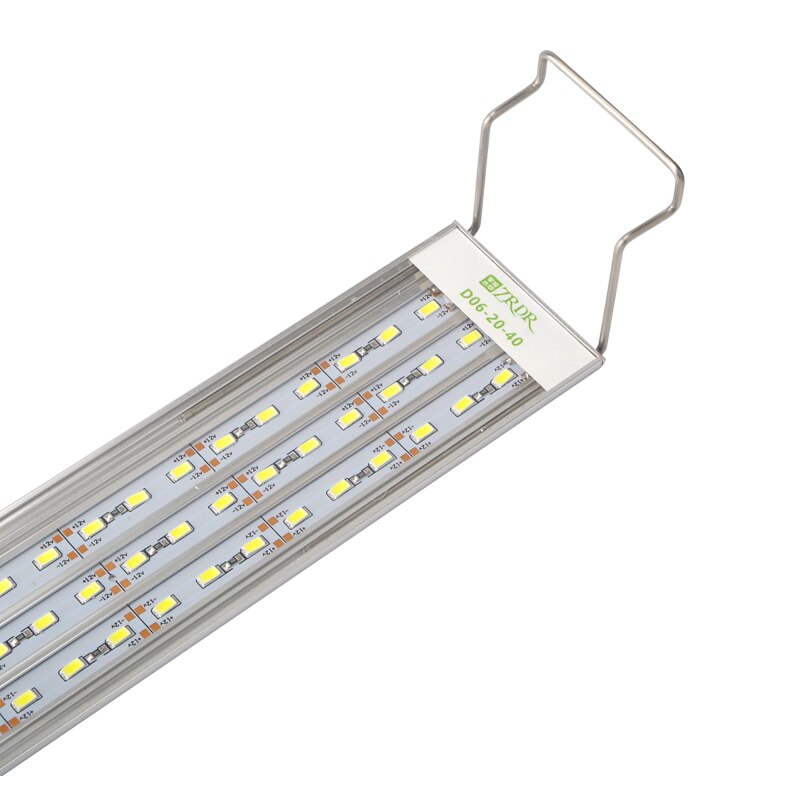 Zrdr-luz led para aquário, lâmpada para plantio de aquário, mini aquário simples, suporte de metal, abajur com sol e sol