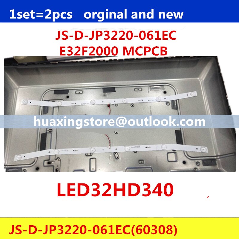 1Set = 2 stuks Voor NUOVA LED Backlight Strip JS-D-JP3220-061EC XS-D-JP3220-061EC E32F2000 MCPCB