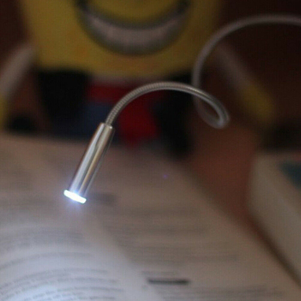 Draagbare USB led boek licht metalen slang oogbescherming enkele lamp power bank notebook usb lampen led leeslamp boek lamp