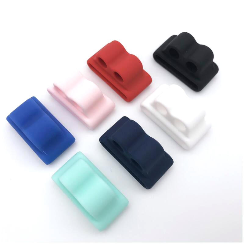 Support d'écouteurs Bluetooth en Silicone Anti-perte, pour AirPods Apple i7, Clip de support d'écouteurs pour Apple Watch