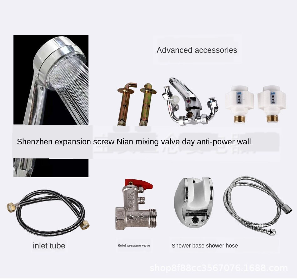 50L/2000W Digital Display Drum Computer Water Heater Intelligent Water Heater Quick Heat Electric Storage Water Heater