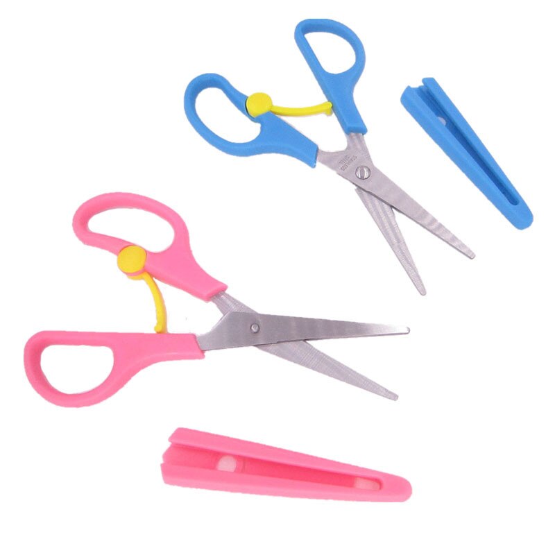 Tijeras escolares para guardería, para seguridad de niños y Chico, tijeras de papelería para oficina, papel para manualidades para el hogar, tijeras de corte para manualidades DIY