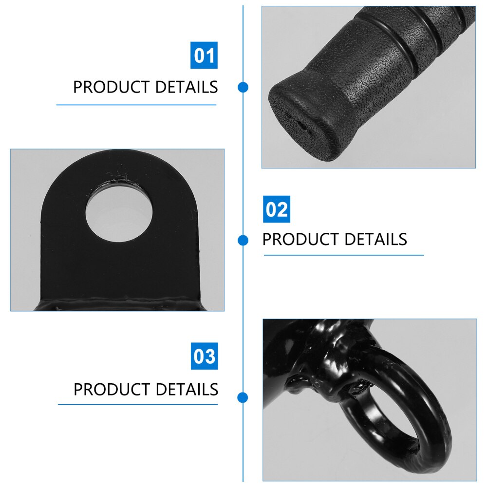 1 Set Barbell Attachment Deadlift Squat Workout Training Handle Rowing Bar