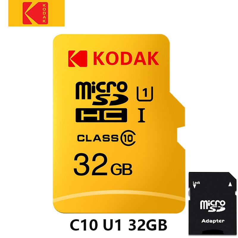 Kodak – carte mémoire micro sd, 100 mo/s, 128 go/32 go/64 go, Ultra TF, classe 10, V30, U3, pour appareil photo et téléphone macbook: U1 32GB