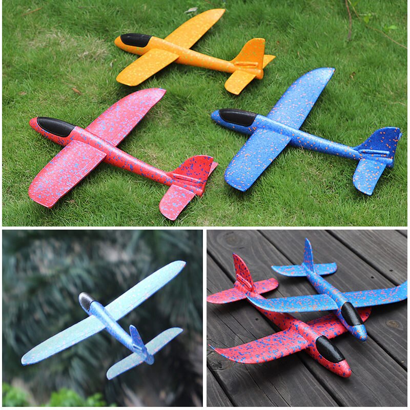 Hand Werfen Fliegen Segelflugzeug Flugzeuge Schaum Flugzeug Spielzeug Kinder Große Schaum Flugzeug 48 CM/38CM Hand Werfen Flugzeug outdoor Spielzeug für Kinder