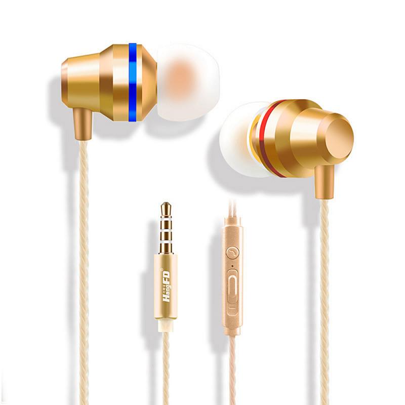 Bass Stereo In-Ear Oordopjes MP3 Computer Mobiele Telefoon Universele Metalen Bedrade Magic Oordopjes Ingebouwde Microfoon 3 Kleuren