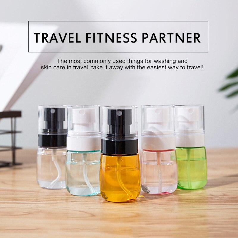 30/60ml Mini Travel Transparent Plastic Perfume Atomizer Empty Spray Bottle Reuse Refillable Cosmetic Container