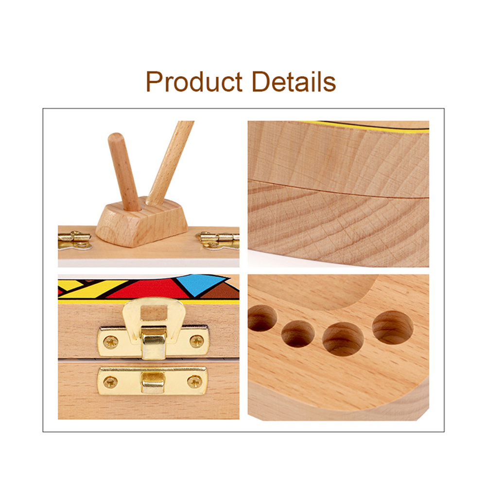 Baby Milk Teeth Box Baby Wood Tooth Box Baby Tooth Organizer Kids Deciduous Storage Collect wooden Box childhood memory