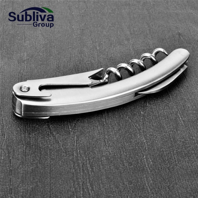 Rvs Kurk Schroef Corkscrew Multifunctionele Wijn Cap Opener Ok Bier Cap Flesopener Keuken Bar Gereedschap Accessoires