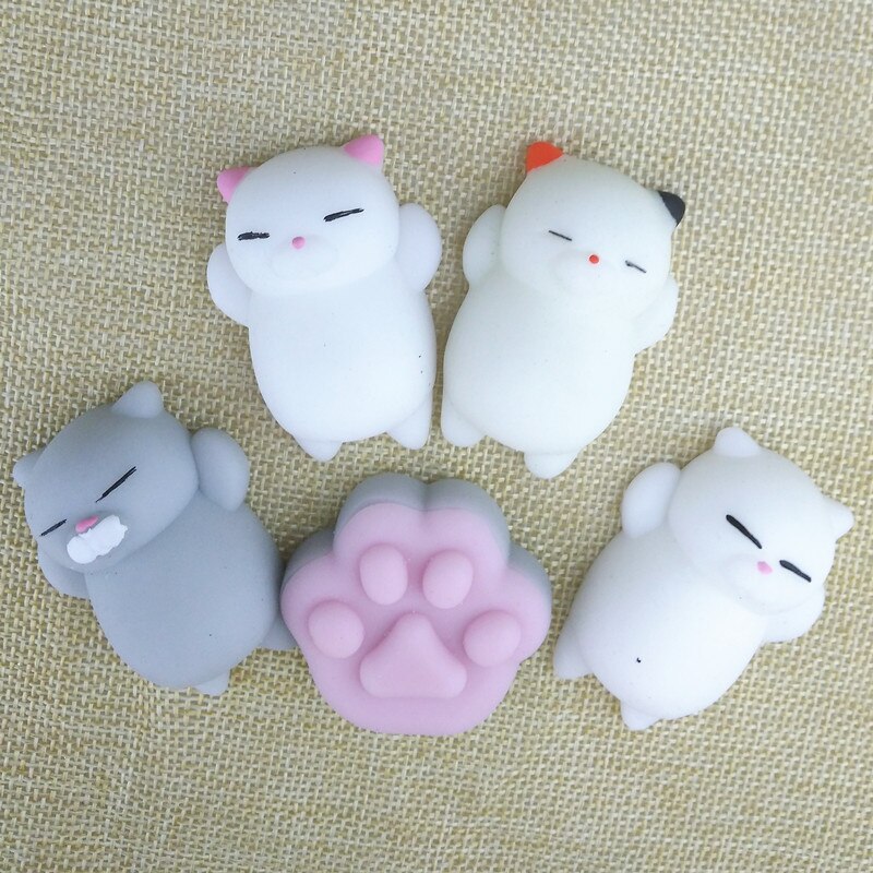 1pcs Antistress Ball Mini Squeeze Toy Squishy Cat Cute Kawaii Doll Squeeze Stretchy Animal Healing Stress Hand Fidget Vent Toys