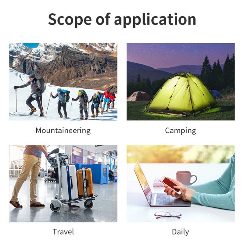 99000mAh Solar Power Bank Wireless Fast Charging SOS LED Light Portable Phone Charger External Battery For Xiaomi IPhone Samsung