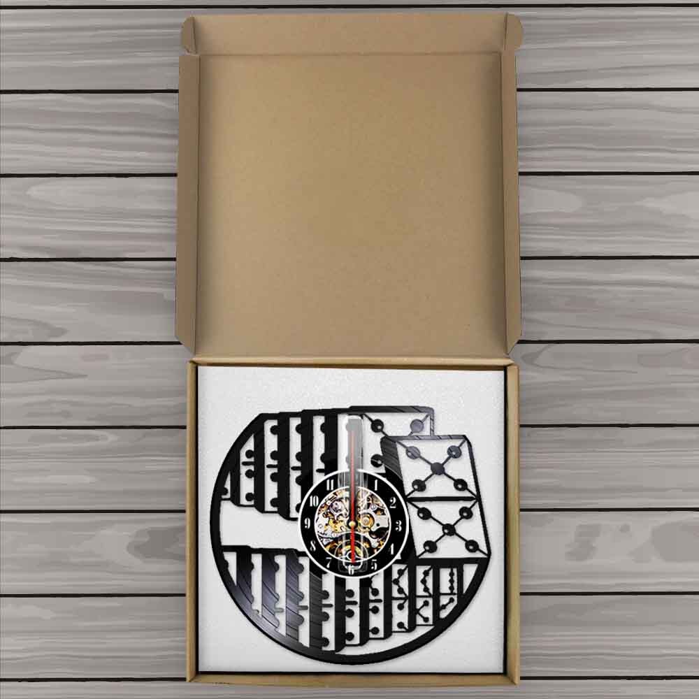 Dominosteine Spiel Wanduhr mit LED-hintergrundbeleuchtung Unterhaltung Schach Spiel Dame 3D Vinyl aufzeichnen Uhr Wohnzimmer Innere Dekor