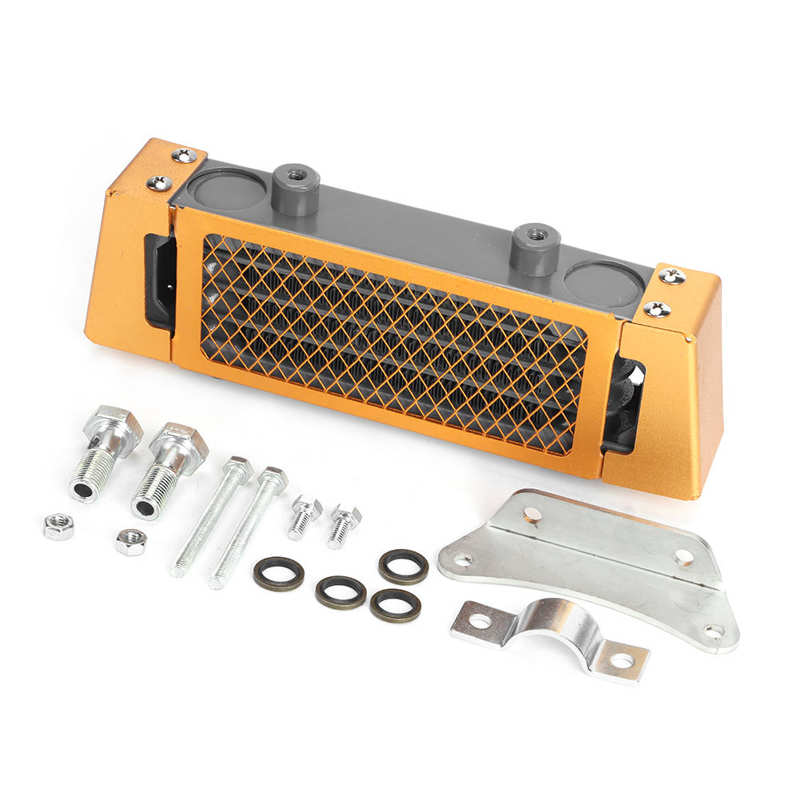 Tanque de expansión Universal para coche, accesorios para automóvil, enfriador de aceite para motocicleta, sistema de refrigeración de motor de repuesto, 4 filas