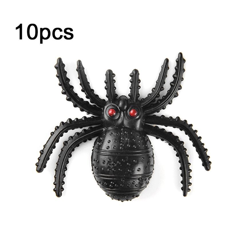 10 Stks/set Halloween Party Ornamenten Prank Tricky Enge Simulatie Red Eye Spider: Default Title