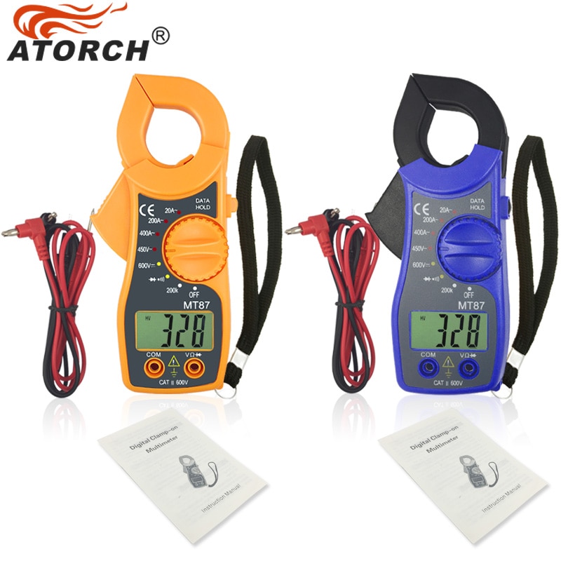 ATORCH elektroniczny multimetr cyfrowy miernik cęgowy DC AC napięcie prądu szczypce odporność wzmacniacz miernik rezystancji Medidor Multimetre narzędzia