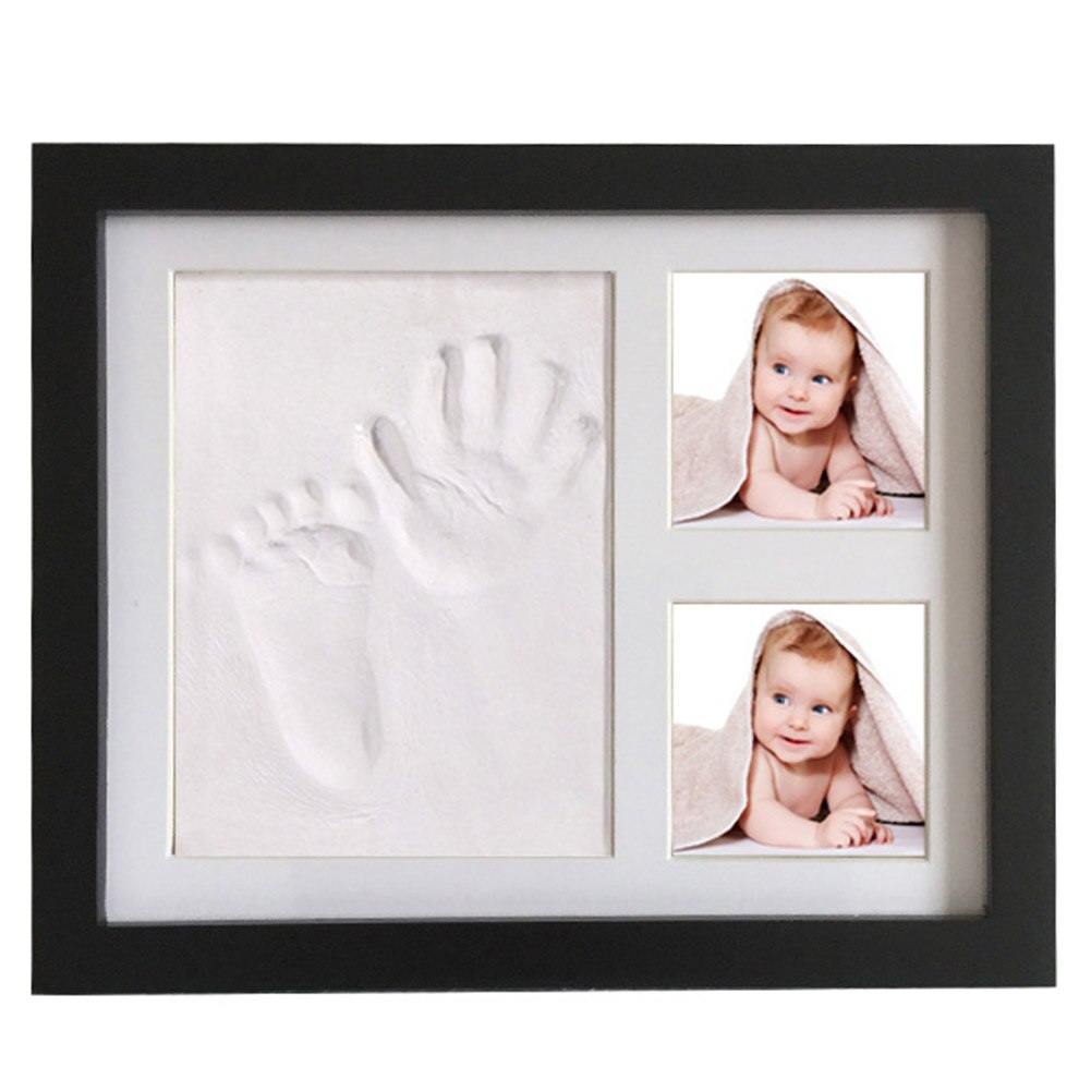 Casting Opdruk Handafdruk Kit Babyvoetafdruk Souvenirs Baby Niet giftig: Black