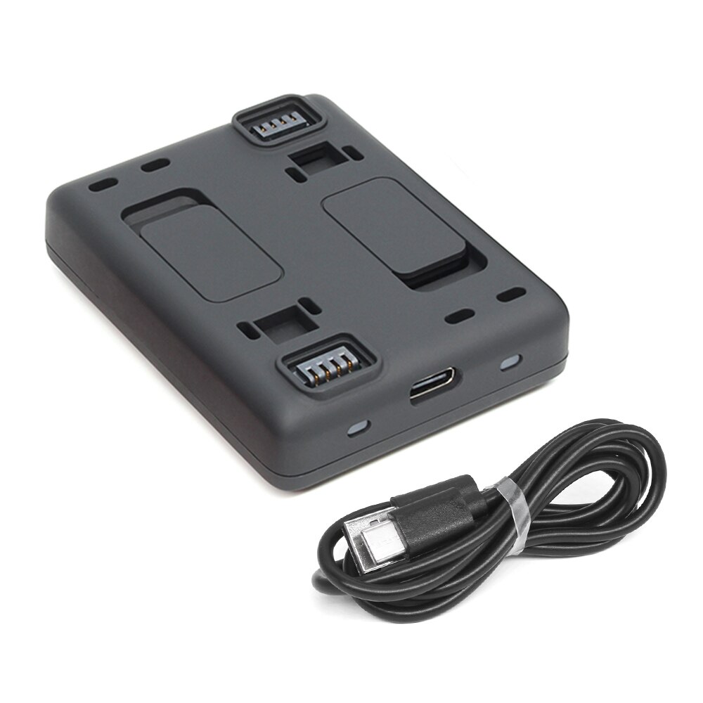 Batteria Carica Caricatore con Dual Veloce di Tipo Hub-C interfaccia per Insta360 UN R Batteria e Potenziato di Base Della Batteria