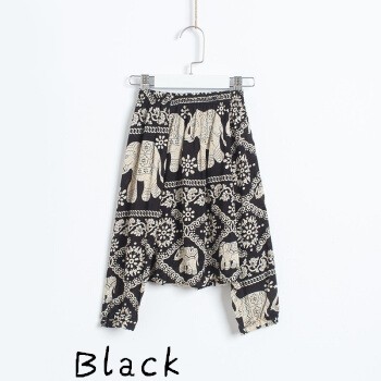 Pantalones Harlan Big pp para bebés y niños de 0 a 5 años, pantalones bombachos con estampado de mosquitos, estilo veraniego: Black / 6