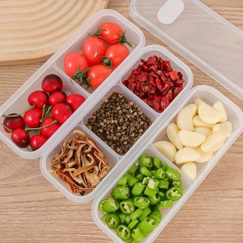 1/10Stck Kunststoff schärfer Kasten Kühlschrank Fleisch Erhaltung Kasten Gemüse Obst Lagerung Container Küche Fleck Mittagessen Versiegelt lagerung