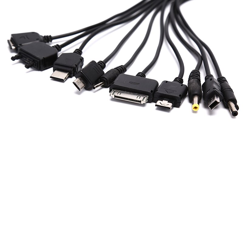 Multi Pin Cable Charger USB Adapter Cable Data Wire Cord 10 in 1 Multifunction USB Data Transfer Cable Universal