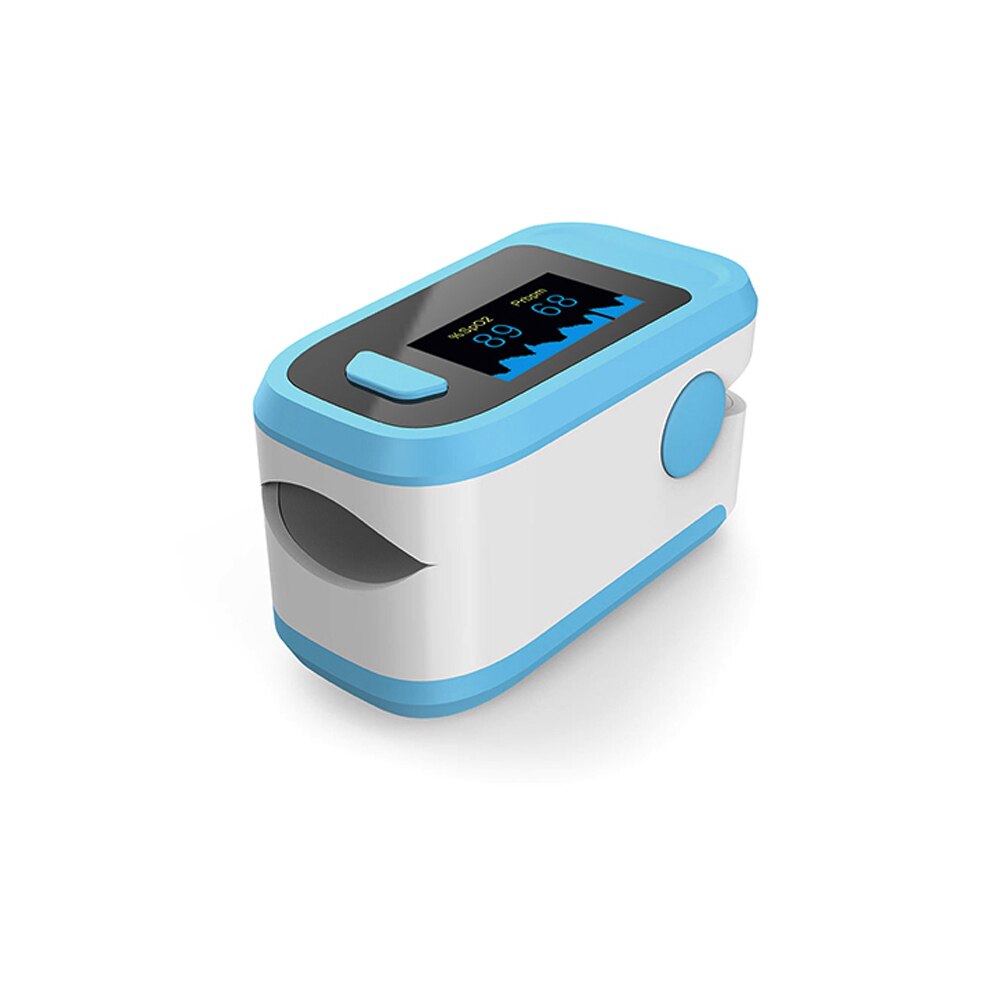 Blood Oxygen Monitor Finger Pulse Oximeter Oxygen Saturation Monitor Fast within 24hours (without Battery): Blue