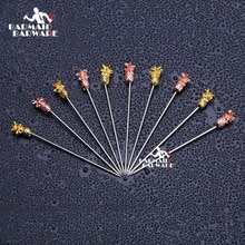 Varillas de agitación para bebidas, palitos de acero inoxidable para cóctel, fruta, Length-11.5cm, accesorio para , 10 Uds.