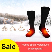 3V Thermal Cotton Heated Socks Men Women Battery Case Battery Operated Winter Foot Warmer Electric Socks Warming Socks