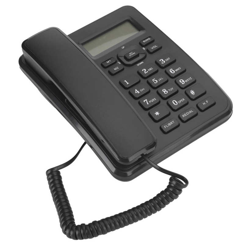telefono inalambrico KX-T6001CID Fixed Telephone Home Wired Landline Business Office Corded Desk Phone ABS telefono fijo