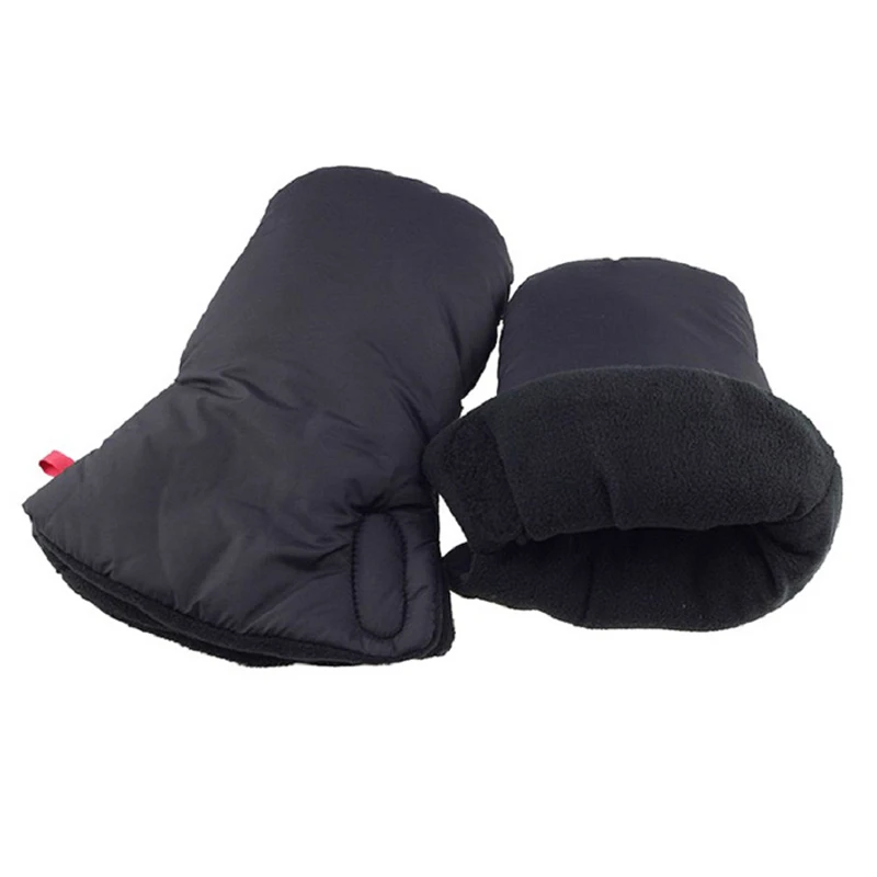 Carrozzina invernale Manicotto per carrozzina Passeggino Pelliccia calda Copri mano in pile Buggy Frizione Carrello Muff Guanto Passeggino Accessori