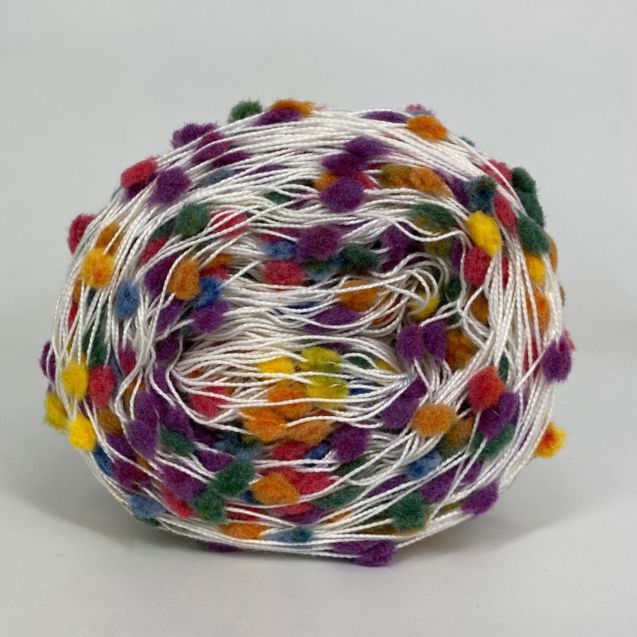 Japan Trendy Multi-color Fancy Knot Yarn 50 G Anti-pilling Polyester Blend Handknitting Yarn for Hand Crocheting Scarf Sweater: L003