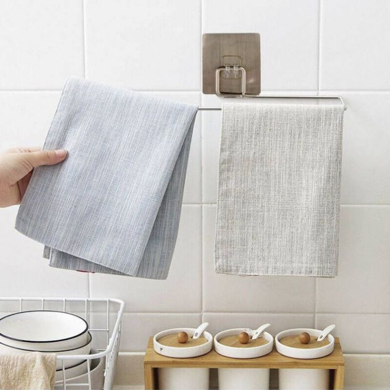 26cm Kitchen Rag Paper Storage Rack Holder Hanger Tissue Roll Towel Rack Bathroom Toilet Sink Door Hanging Hook