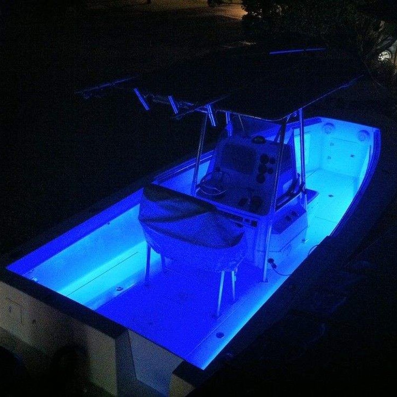 Bande lumineuse étanche à Led 12v, décorative, pour bateaux, en blanc, bleu, rouge, vert