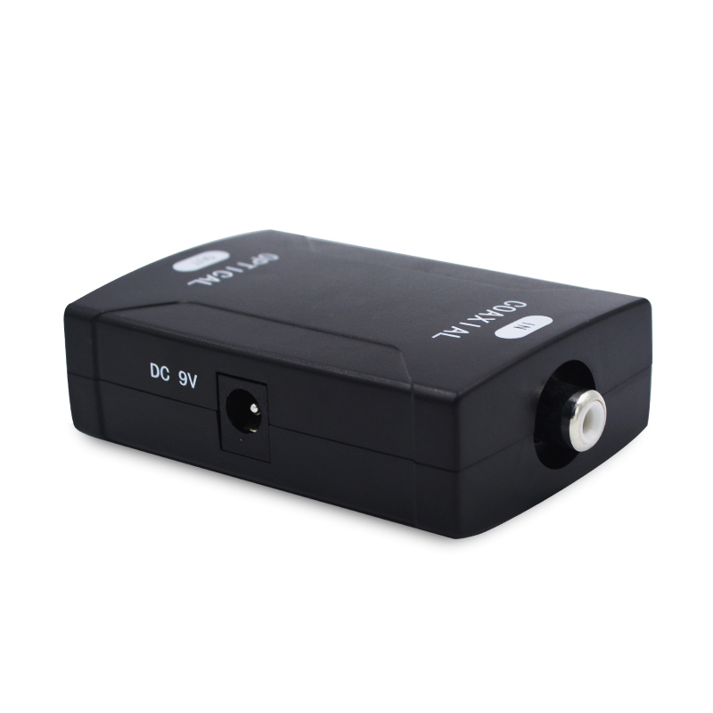 Digital Coax Coaxial RCA to Optical TOSlink SPDIF Digital Audio Converter Adapter Support Dolby AC-3,Dolby 5.1 and DTS Sound